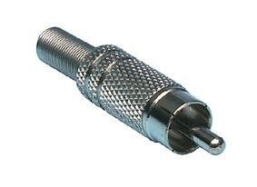 Fiche RCA Male, m�tallique, cliquez pour agrandir 