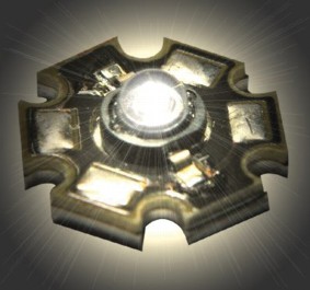 LED Haute Puissance - 3W - Blanc, cliquez pour agrandir 