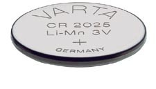 Pile bouton Lithium Varta - CR2025 - 3V - 170mAh - 20x2.5mm, cliquez pour agrandir 