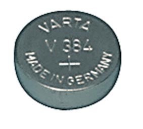 Pile bouton pour montre Varta - V384 -  1.55V - 38mah - SR41 384.801.111, cliquez pour agrandir 