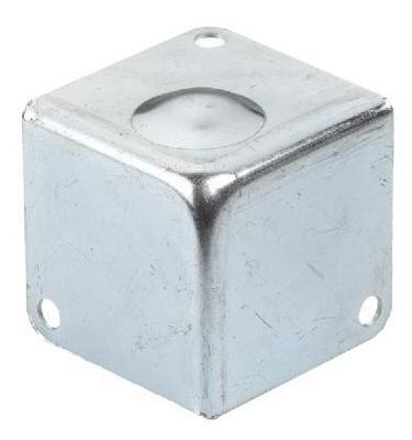 Coin m�tallique carr�, cliquez pour agrandir 