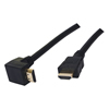 C�ble HDMI 1.3 avec connecteur coude plaqu� or - 5m