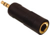 Adaptateur Jack 3.5mm st�r�o m�le - Jack 6.35mm st�r�o femelle, dor�
