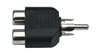 Adaptateur RCA m�le - 2x RCA femelle
