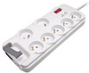 Bloc Multiprises avec 7 Prises, protection contre la foudre + CX /RJ11