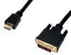C�ble HDMI 19p vers DVI plaqu� OR 5m