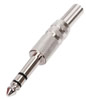 Fiche Jack 6.3mm Stéréo Mâle, métallique
