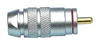 Fiche RCA Male, Rouge, Isolation Teflon, diam. 8 mm