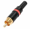 Neutrik - NYS373-2 - Fiche RCA Male - Rouge - Contact dor�