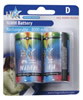Pack de 2 Piles rechargeables NiMH - R20 - 1.2V - D - 8000mAh