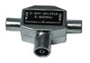 tv splitter metal 2/bag