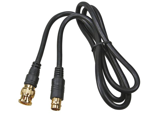 C�ble Vid�o - Bnc M�le Vers Bnc Femelle - 75 Ohms - Dor� - 1m, cliquez pour agrandir 