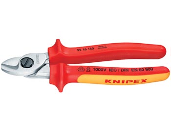 Cable shears, chrome-plated, 165mm, 1000v, cliquez pour agrandir 