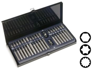 Coffret m�tallique de 40 embouts, cliquez pour agrandir 