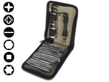 Jeu de tournevis � 57 embouts, cliquez pour agrandir 