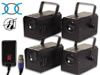 4 Moonflowers Synchronis�s avec Contr�leur, 4 x 300W
