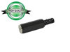 Jack femelle 2.5mm stereo plastique noir