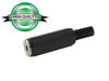 Jack femelle 3.5mm mono plastique noir