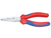 Flat long nose pliers, chrome-plated, 160mm