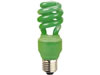 Lampe fluocompacte verte, e27, 13w/230v