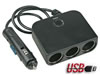 Fiche allume-cigares et sortie usb 4 en 1s