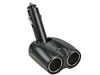 Double adaptateur � LED pour fiche allume-cigares - 12v