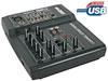 Table de mixage professionnelle - 5 canaux - entr�e/sortie usb