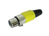Fiche XLR Femelle Nickelée 3 Broches - Jaune