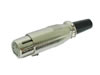 Fiche XLR Femelle Nickelée 4 Broches