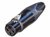 Neutrik - NC3FXX-BAG - Connecteur XLR, 3 Points Femelle, Argente, Noir