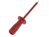 Test probe with elastic, shatter-proof insulated sleeve, female socket 4mm safety (PRUEF2600 RED)